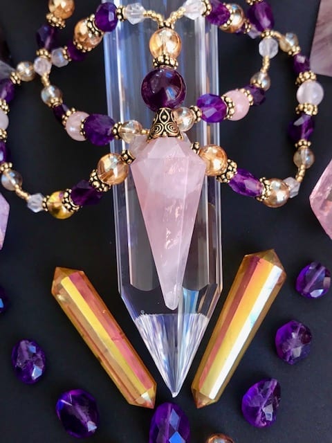 Heart Rose Amor Radiance Blissnecklace - Crystalixir by Sixtina